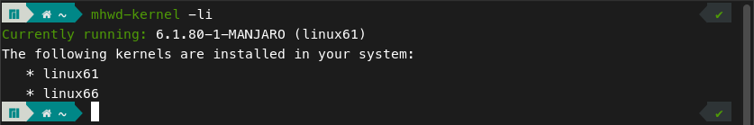 如何在 Manjaro 中更改内核版本插图