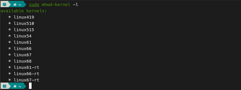 如何在 Manjaro 中更改内核版本插图2